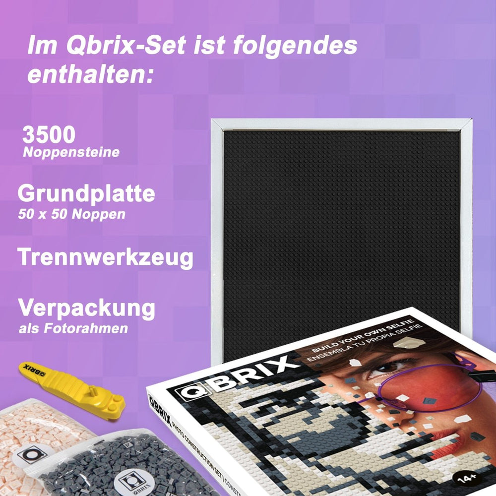 Qbrix – Qbrix Fotokonstruktor Original | 3D Holzpuzzle - Lama Welt