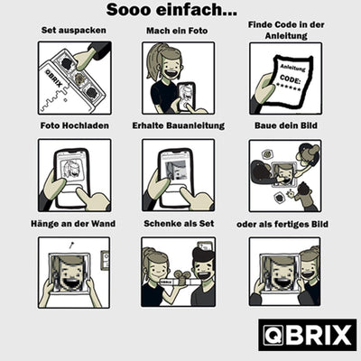 Qbrix – Qbrix Fotokonstruktor Original | 3D Holzpuzzle - Lama Welt