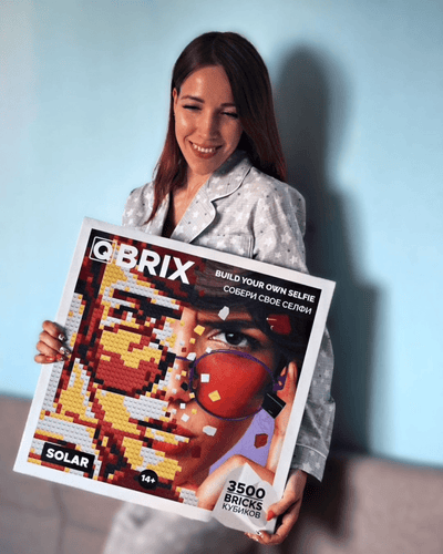 Qbrix – Qbrix Fotokonstruktor Original | 3D Holzpuzzle - Lama Welt