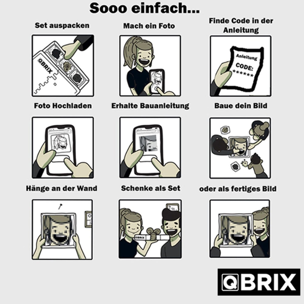 Qbrix – Qbrix Fotokonstruktor Original | 3D Holzpuzzle - Lama Welt