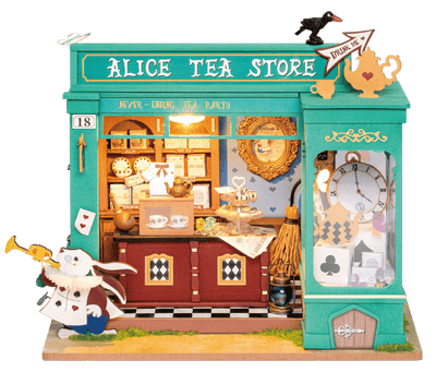 Robotime l Alices Teeladen | 3D Miniaturhaus - Lama Welt