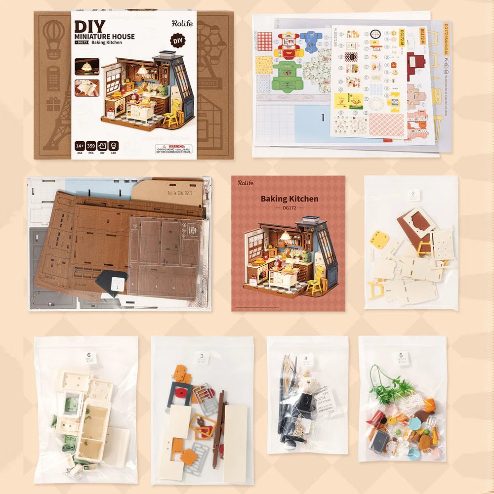 Robotime l Backküche „Baking Kitchen“ | 3D Miniaturhaus - Lama Welt