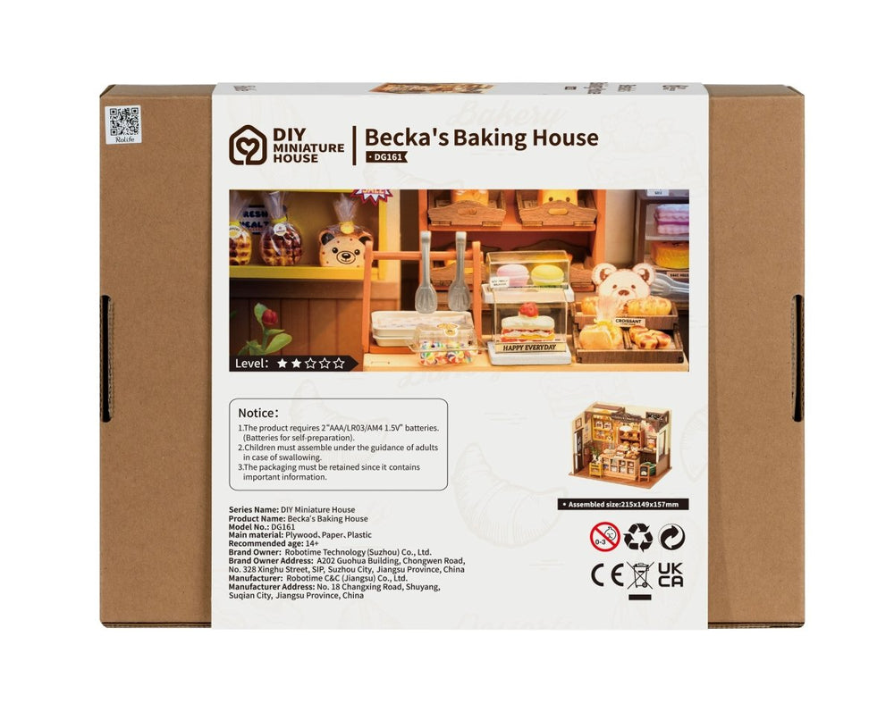 Robotime l Beckas Backstube | 3D Miniaturhaus - Lama Welt