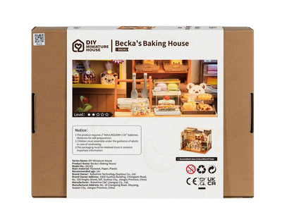 Robotime l Beckas Backstube | 3D Miniaturhaus - Lama Welt