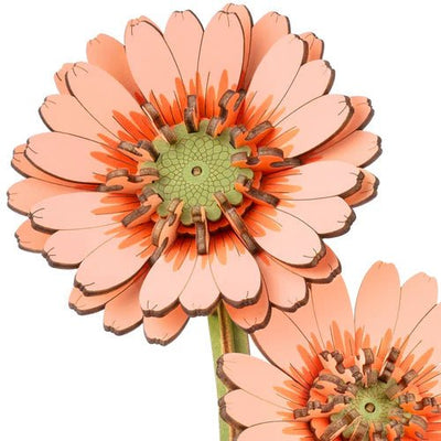 Robotime l Blumen - Deko „Light Orange Gerbera“ | 3D Holzpuzzle - Lama Welt