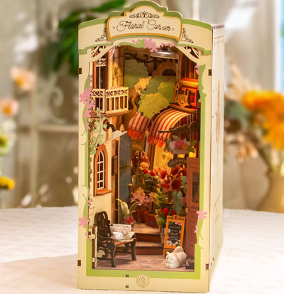 Robotime l Blumenecke | Book Nook - Lama Welt