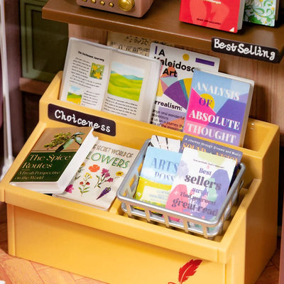 Robotime l Buchladen „Memory Book Store“ | 3D Miniaturhaus - Lama Welt