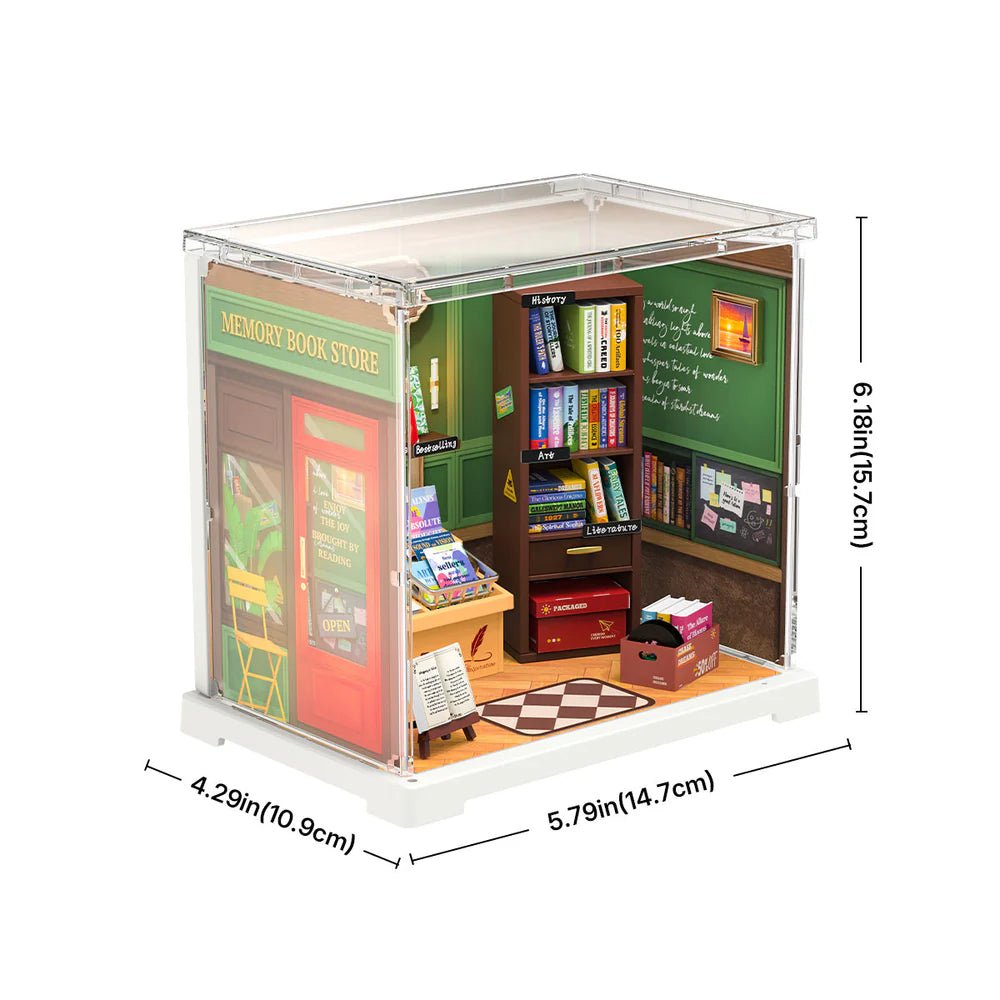 Robotime l Buchladen „Memory Book Store“ | 3D Miniaturhaus - Lama Welt