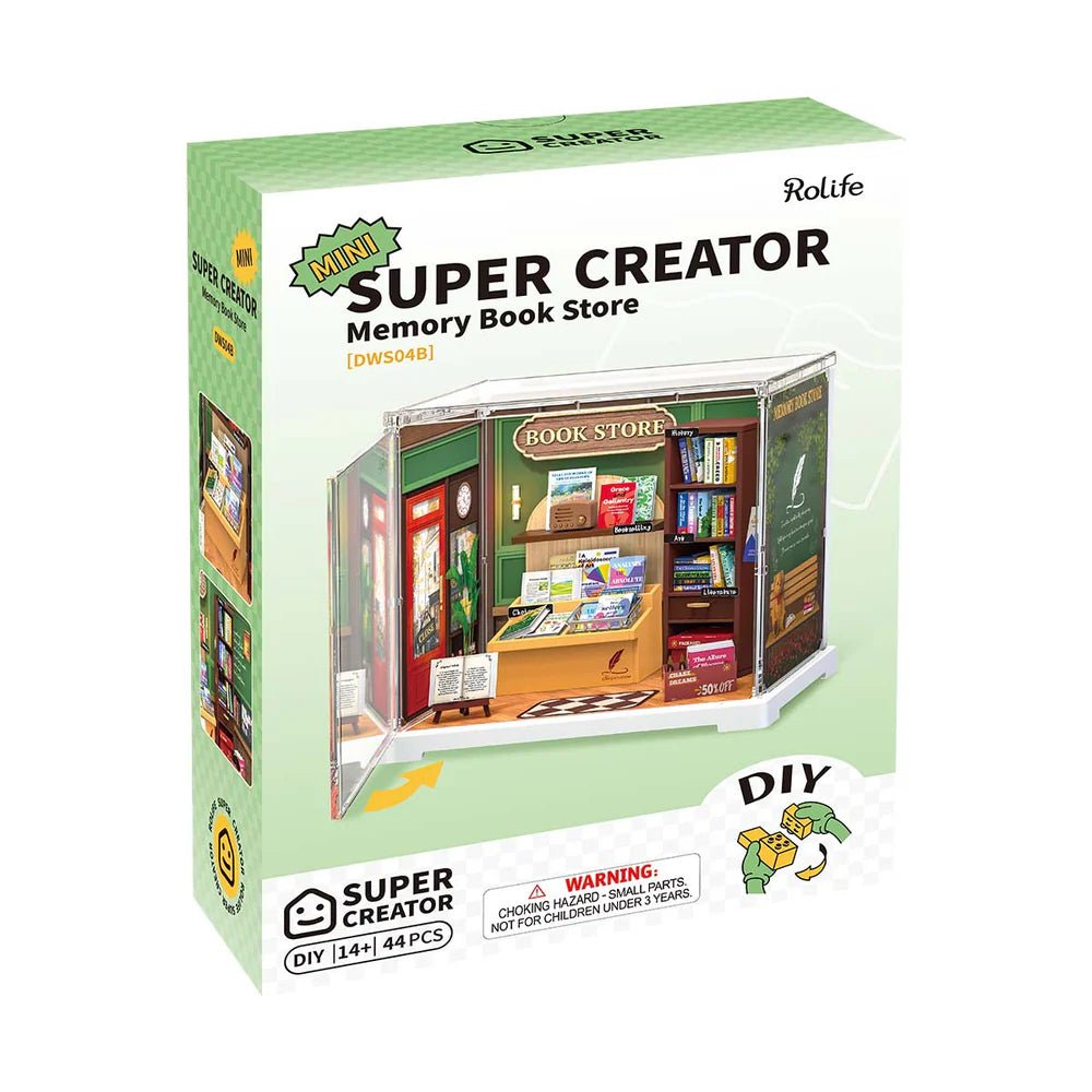 Robotime l Buchladen „Memory Book Store“ | 3D Miniaturhaus - Lama Welt