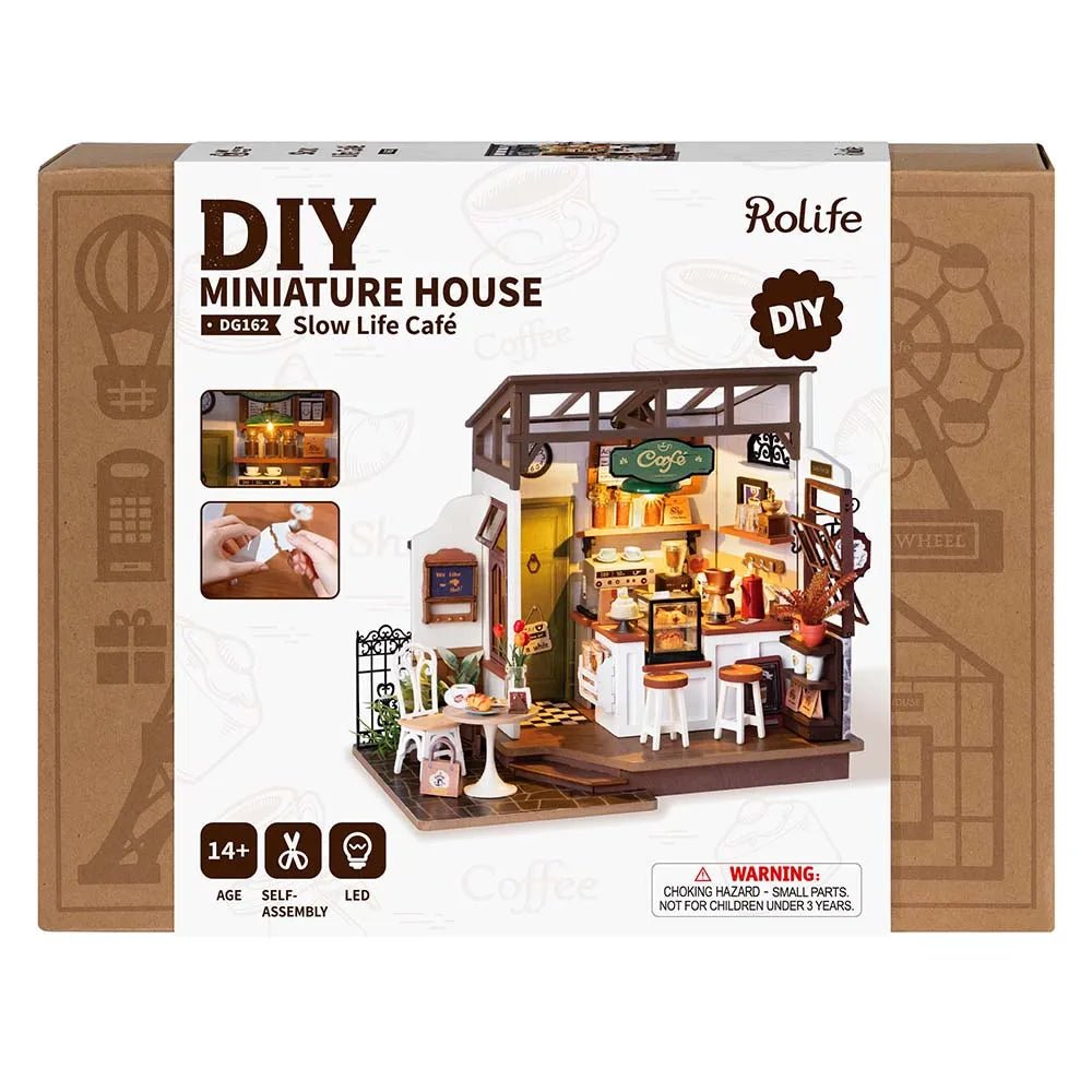 Robotime l Coffee shop | 3D Miniaturhaus - Lama Welt