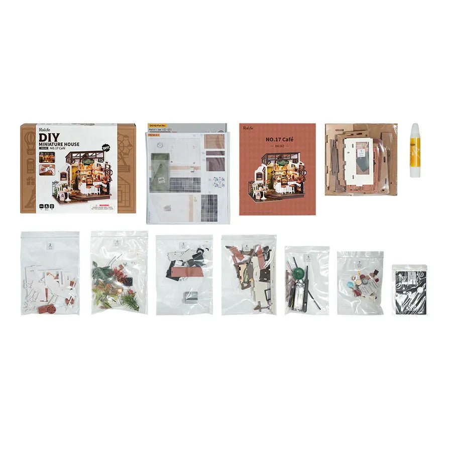 Robotime l Coffee shop | 3D Miniaturhaus - Lama Welt