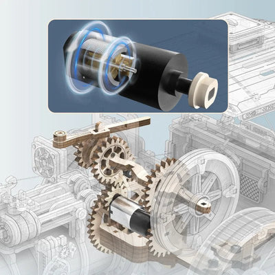 Robotime l Dampfmaschine | 3D Holzpuzzle - Lama Welt