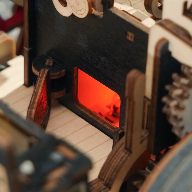 Robotime l Dampfmaschine | 3D Holzpuzzle - Lama Welt