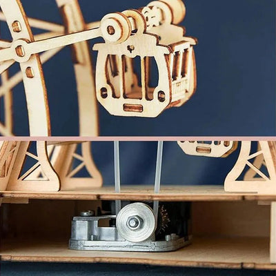 Robotime l Diy Musikschatulle „Riesenrad“ | 3D Holzpuzzle - Lama Welt