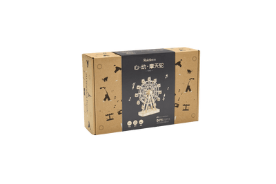 Robotime l Diy Musikschatulle „Riesenrad“ | 3D Holzpuzzle - Lama Welt