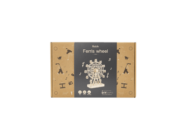 Robotime l Diy Musikschatulle „Riesenrad“ | 3D Holzpuzzle - Lama Welt