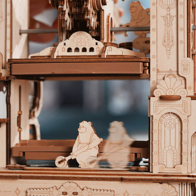 Robotime l Druckpresse | 3D Holzpuzzle - Lama Welt