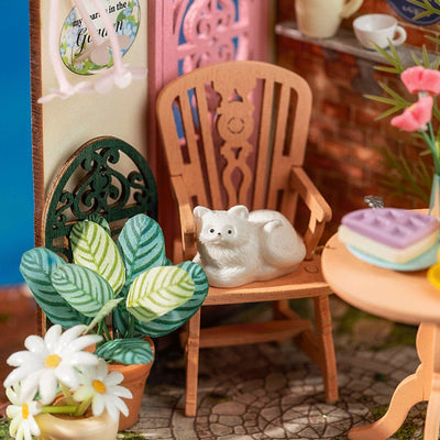 Robotime l Eleganter Teegarten | 3D Miniaturhaus - Lama Welt