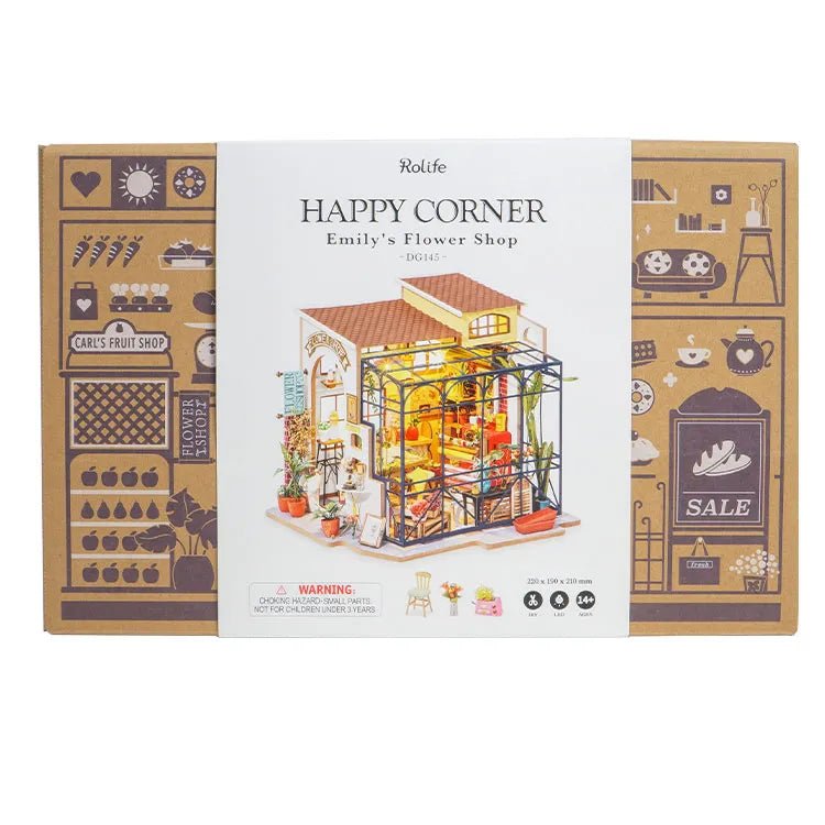 Robotime l Emilys Blumenladen | 3D Miniaturhaus - Lama Welt