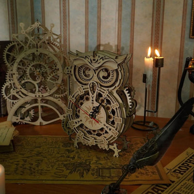 Robotime l Eulenuhr | 3D Holzpuzzle - Lama Welt