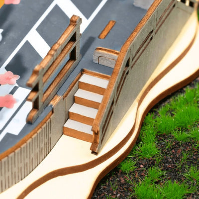 Robotime l Frühlingsreise unter Kirschblüten| 3D Holzpuzzle - Lama Welt