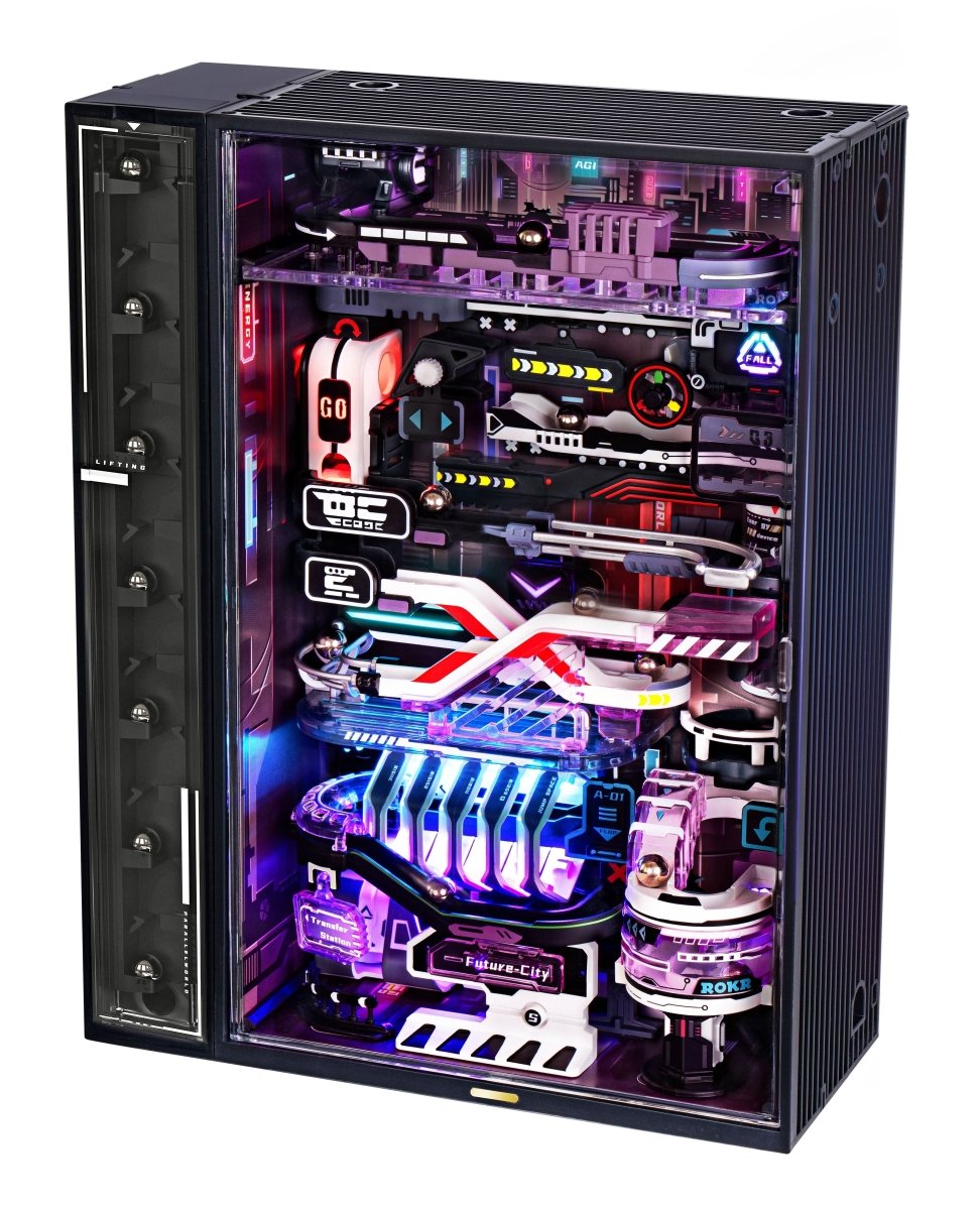 Robotime l Futuristische Murmelbahn | 3D Holzpuzzle - Lama Welt