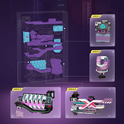 Robotime l Futuristische Murmelbahn | 3D Holzpuzzle - Lama Welt