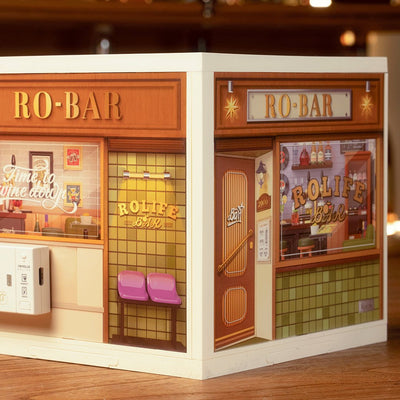 Robotime l Gemütliche Bar | 3D Miniaturhaus - Lama Welt