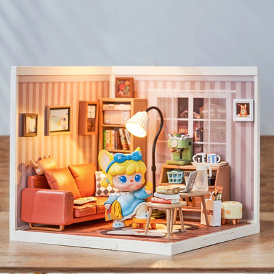 Robotime l Gemütliche Wohnlounge | 3D Miniaturhaus - Lama Welt