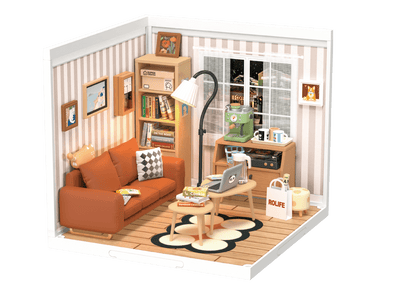 Robotime l Gemütliche Wohnlounge | 3D Miniaturhaus - Lama Welt