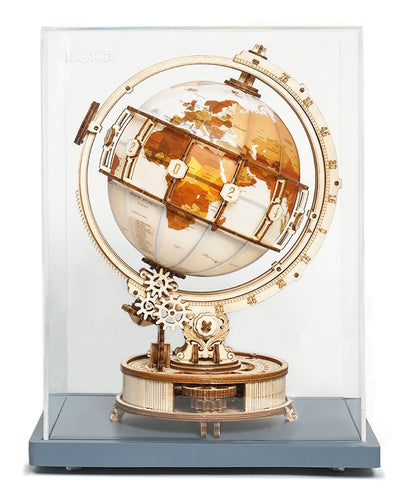 Robotime l Leuchtender Globus | 3D Holzpuzzle - Lama Welt