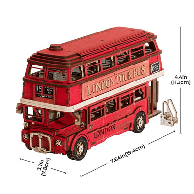 Robotime l Londoner Doppeldeckerbus | 3D Holzpuzzle - Lama Welt