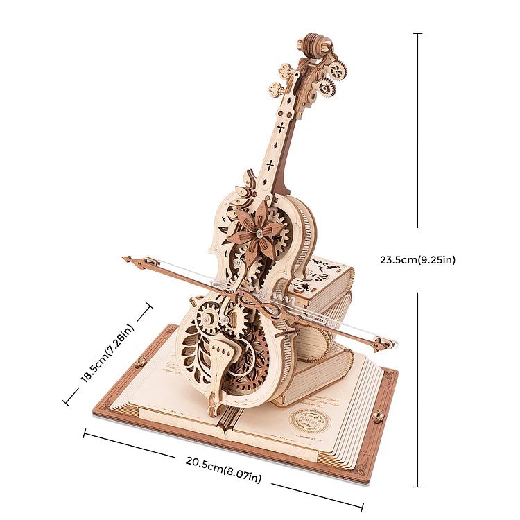 Robotime l Magic Cello Musikbox | 3D Holzpuzzle - Lama Welt
