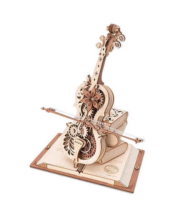Robotime l Magic Cello Musikbox | 3D Holzpuzzle - Lama Welt