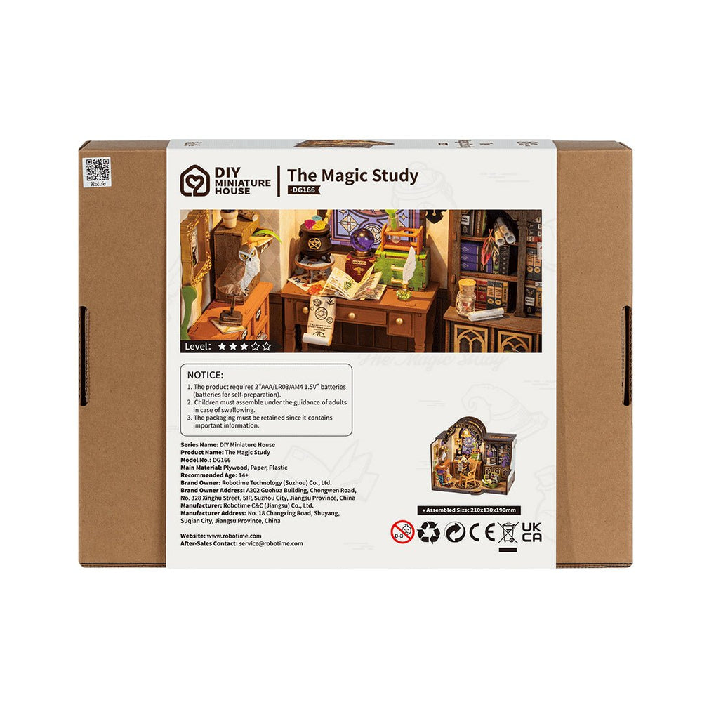 Robotime l Magisches Studierzimmer | 3D Miniaturhaus - Lama Welt