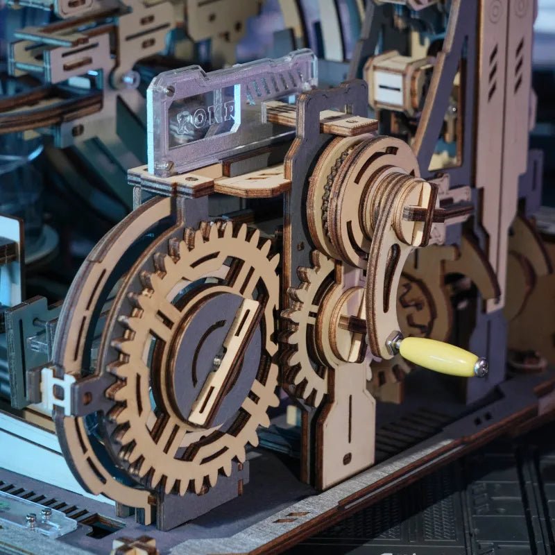 Robotime l Murmel - Weltraumstation | 3D Holzpuzzle - Lama Welt