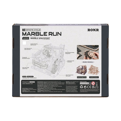 Robotime l Murmel - Weltraumstation | 3D Holzpuzzle - Lama Welt