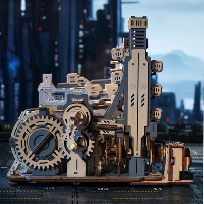 Robotime l Murmel - Weltraumstation | 3D Holzpuzzle - Lama Welt