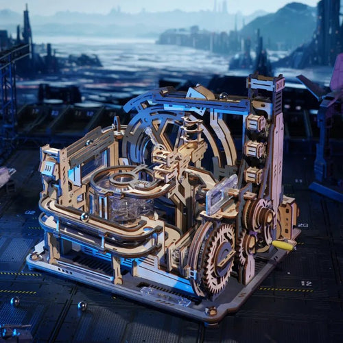 Robotime l Murmel - Weltraumstation | 3D Holzpuzzle - Lama Welt