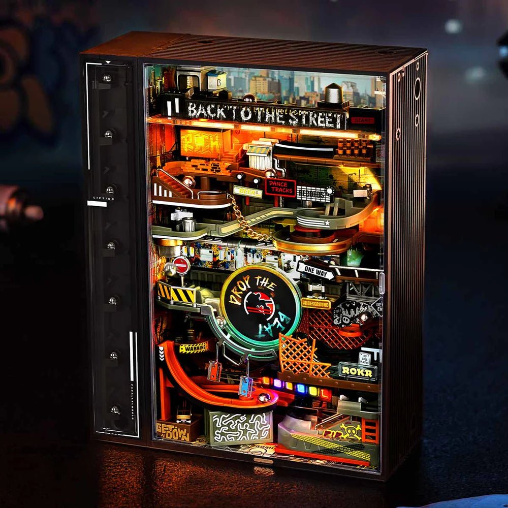 Robotime l Murmelbahn „Hip - Hop Street“ | 3D Holzpuzzle - Lama Welt