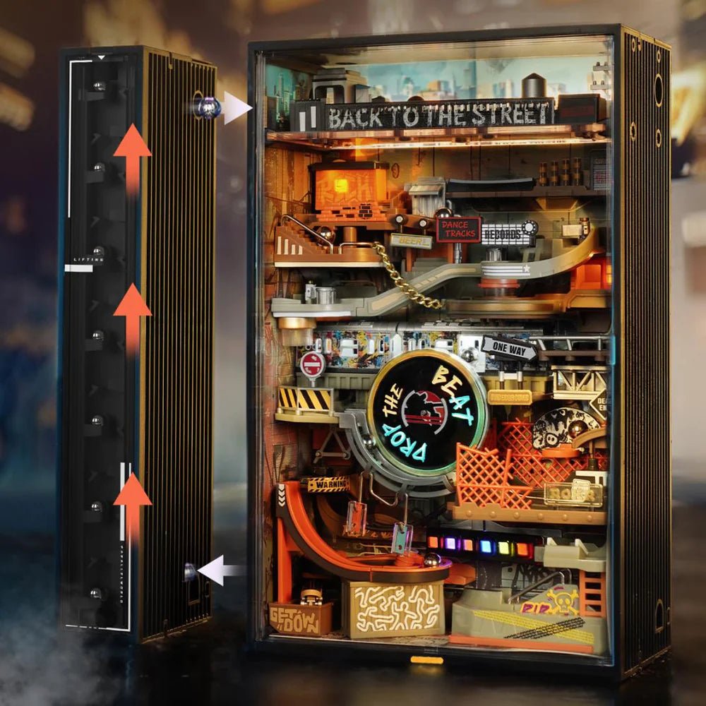 Robotime l Murmelbahn „Hip - Hop Street“ | 3D Holzpuzzle - Lama Welt