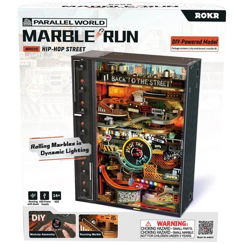 Robotime l Murmelbahn „Hip - Hop Street“ | 3D Holzpuzzle - Lama Welt