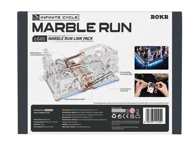 Robotime l Murmelbahn - Verbindungspaket | 3D Holzpuzzle - Lama Welt