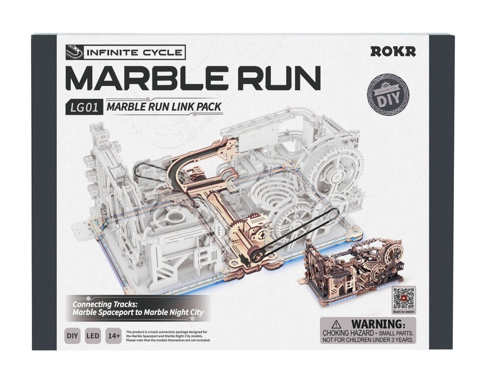 Robotime l Murmelbahn - Verbindungspaket | 3D Holzpuzzle - Lama Welt