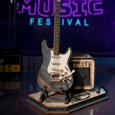 Robotime l Rockgitarre l 3D Holzpuzzle - Lama Welt