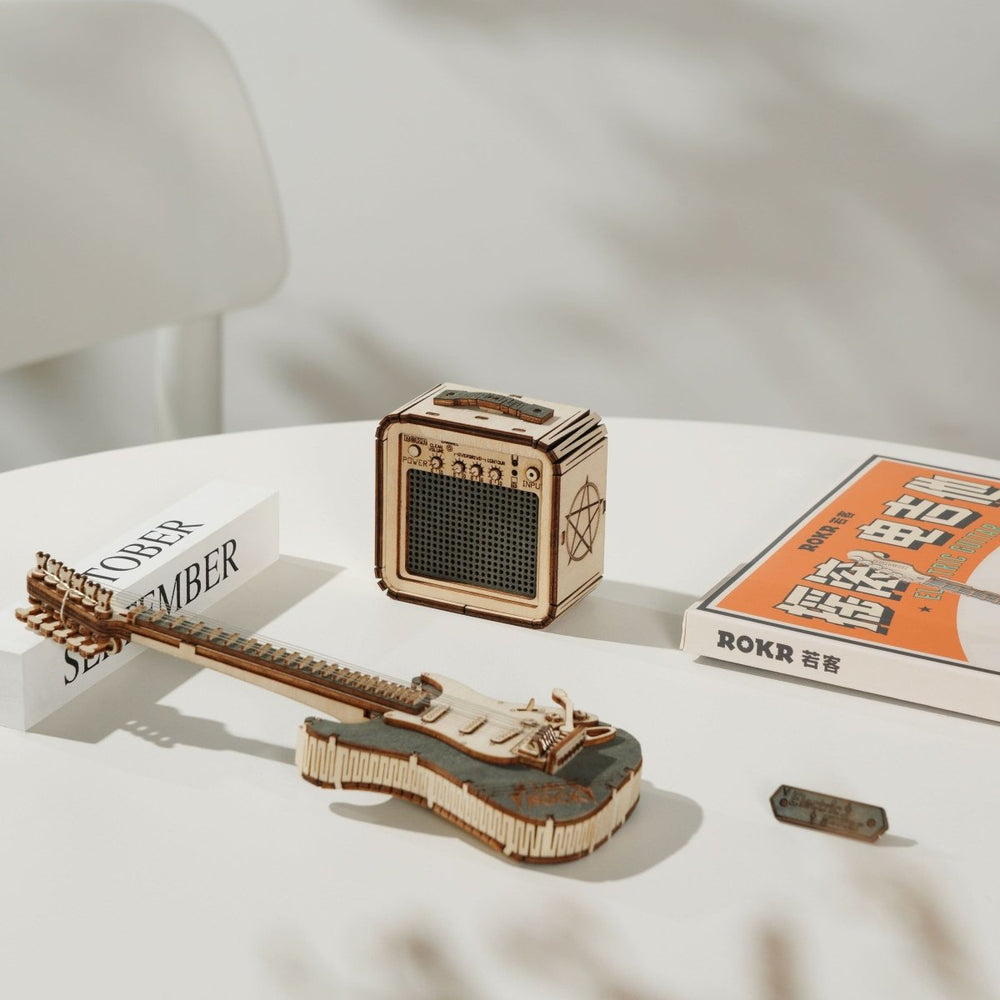 Robotime l Rockgitarre l 3D Holzpuzzle - Lama Welt