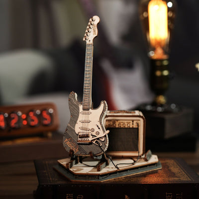 Robotime l Rockgitarre l 3D Holzpuzzle - Lama Welt