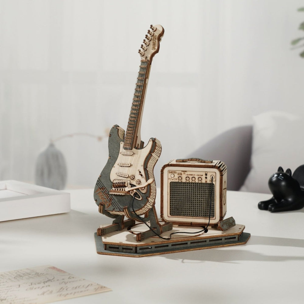 Robotime l Rockgitarre l 3D Holzpuzzle - Lama Welt