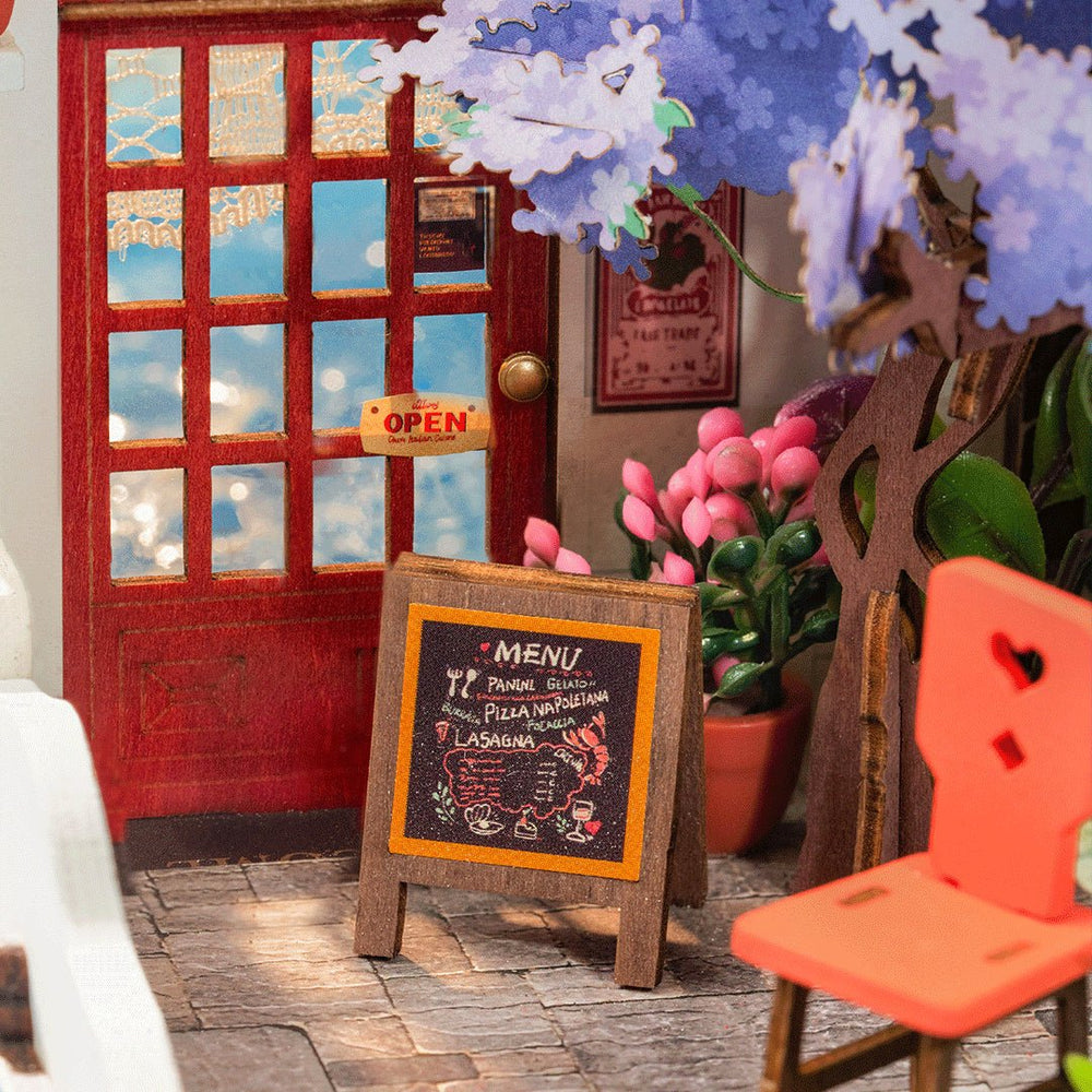 Robotime l Strandrestaurant | 3D Miniaturhaus - Lama Welt