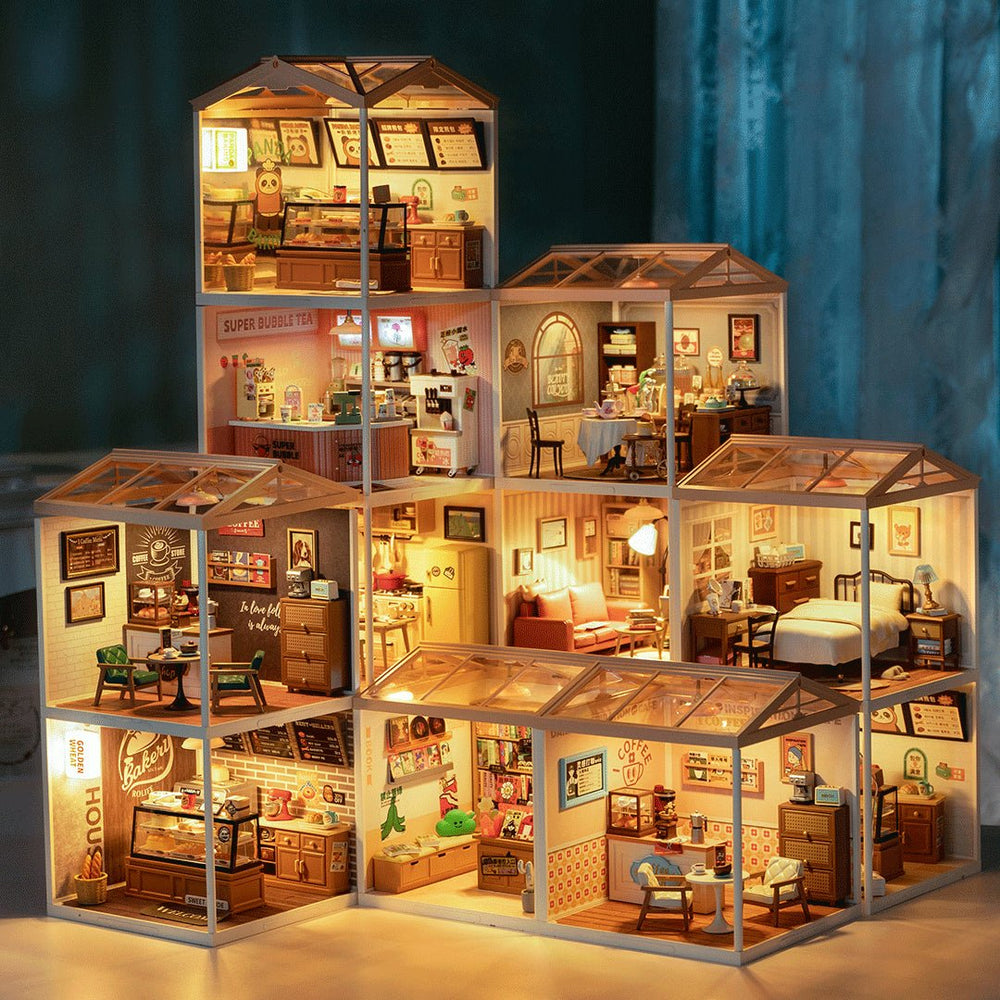 Robotime l Süßer Teegenuss | 3D Miniaturhaus - Lama Welt